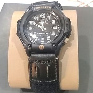 Casio Forester men's Velcro adjustable black band